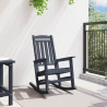 Ogrodowe Krzesło Bujańce Granatowy 92 x 70 x 108cm HDPE