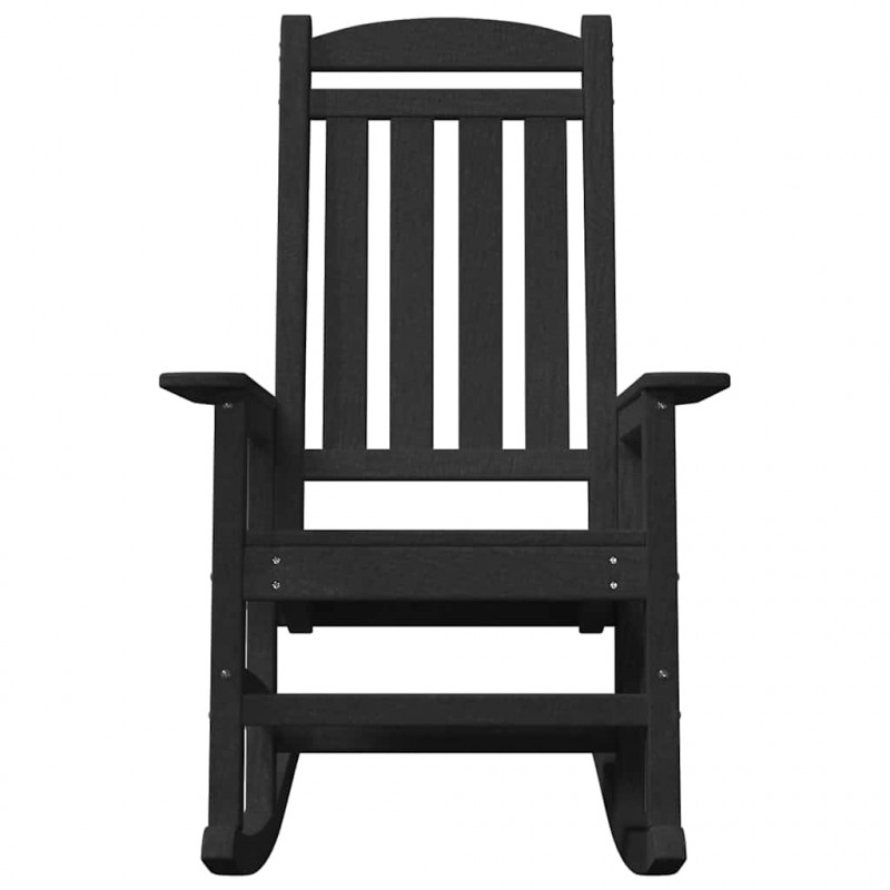 Ogrodowe Krzesło Bujańce Czarny 92 x 70 x 108cm HDPE