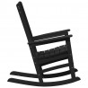 Ogrodowe Krzesło Bujańce Czarny 92 x 70 x 108cm HDPE