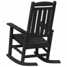 Ogrodowe Krzesło Bujańce Czarny 92 x 70 x 108cm HDPE