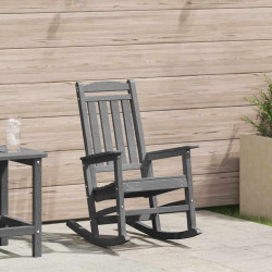 Ogrodowe Krzesło Bujańce Jasnoszary 92 x 70 x 108cm HDPE