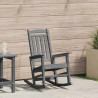 Ogrodowe Krzesło Bujańce Jasnoszary 92 x 70 x 108cm HDPE