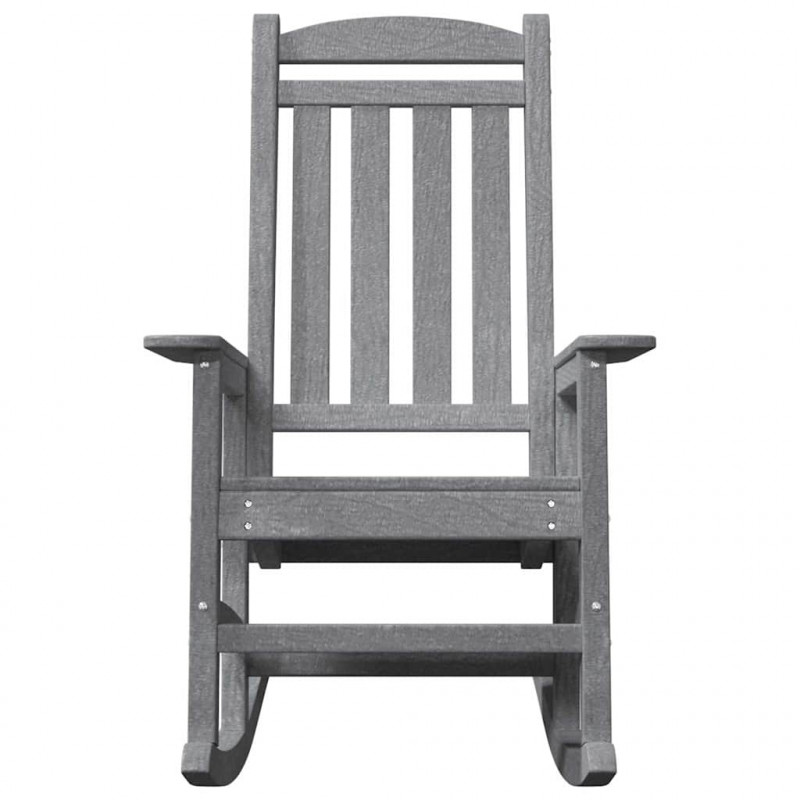 Ogrodowe Krzesło Bujańce Jasnoszary 92 x 70 x 108cm HDPE