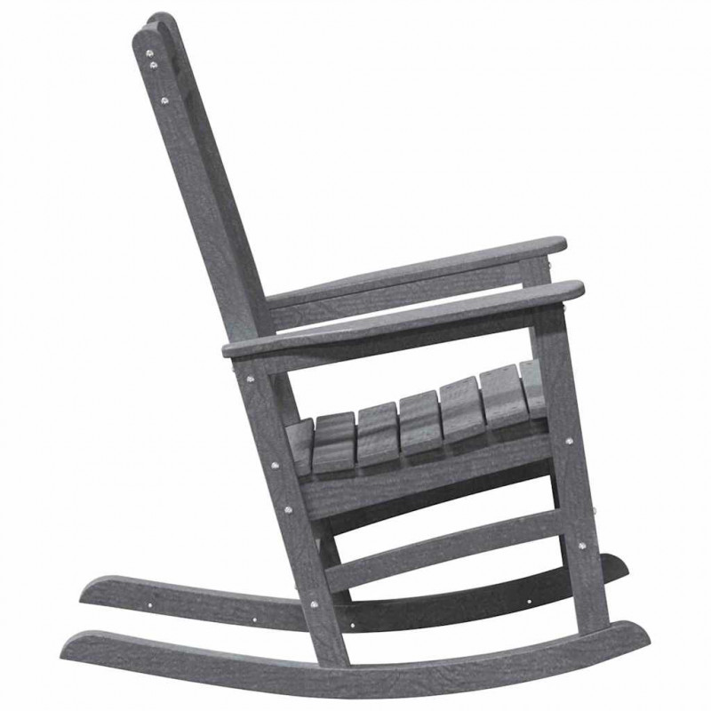 Ogrodowe Krzesło Bujańce Jasnoszary 92 x 70 x 108cm HDPE