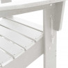 Składany fotel Adirondack Biały 80,5 x 74,5 x 92 cm HDPE