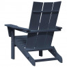 Składany fotel Adirondack Granatowy 80,5 x 74,5 x 92 cm HDPE