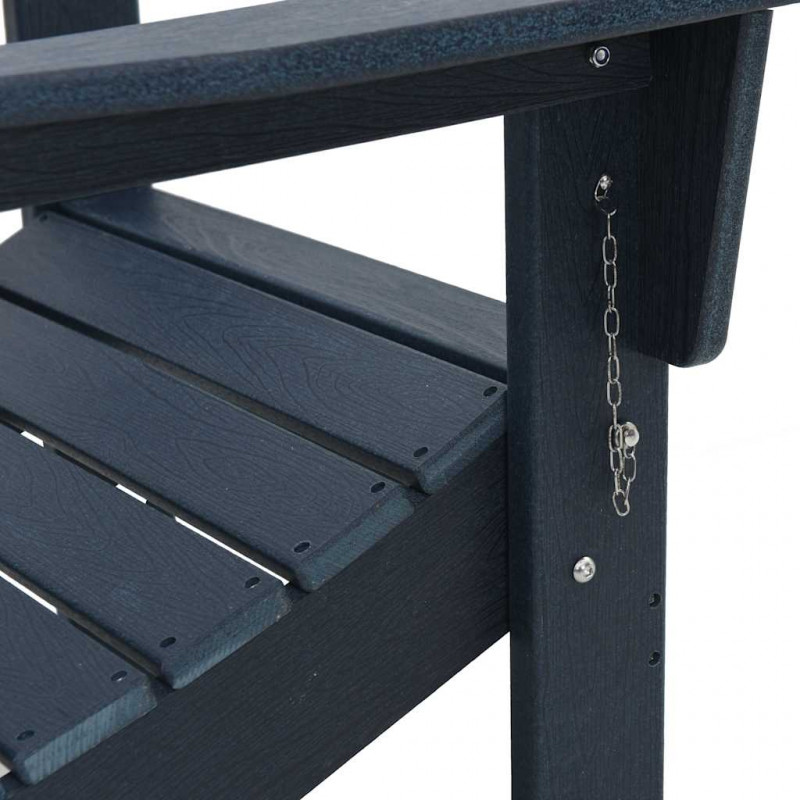 Składany fotel Adirondack Granatowy 80,5 x 74,5 x 92 cm HDPE