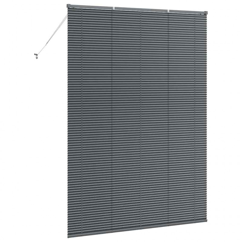Żaluzje weneckie Ciemnoszary 220 x 155 cm Aluminium