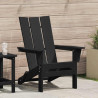 Składany fotel Adirondack Czarny 80,5 x 74,5 x 92 cm HDPE