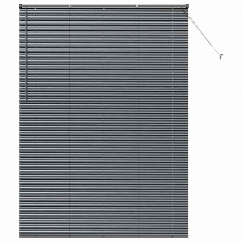 Żaluzje weneckie Ciemnoszary 220 x 160 cm Aluminium