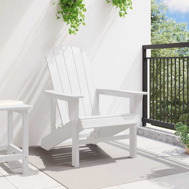 Krzesło Adirondack Biały 82 x 74 x 92 cm HDPE