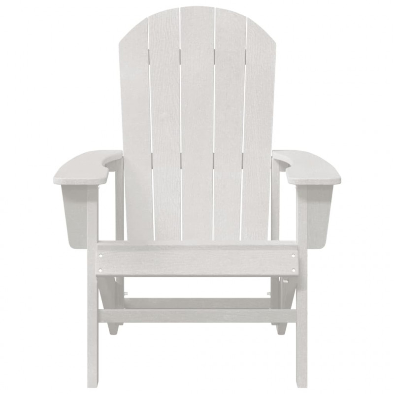 Krzesło Adirondack Biały 82 x 74 x 92 cm HDPE