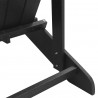 Krzesło Adirondack Czarny 82 x 74 x 92 cm HDPE