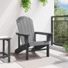 Krzesło Adirondack Jasnoszary 82 x 74 x 92 cm HDPE