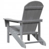 Krzesło Adirondack Jasnoszary 82 x 74 x 92 cm HDPE