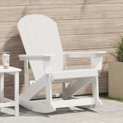 Fotel bujany Adirondack Biały 92 x 73,5 x 92 cm HDPE