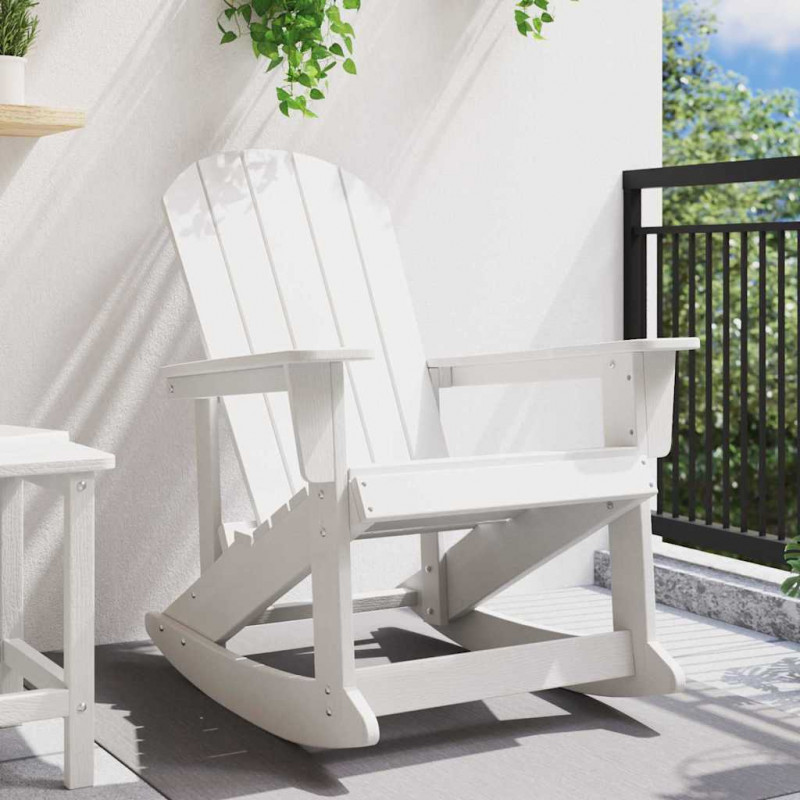 Fotel bujany Adirondack Biały 92 x 73,5 x 92 cm HDPE