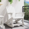 Fotel bujany Adirondack Biały 92 x 73,5 x 92 cm HDPE