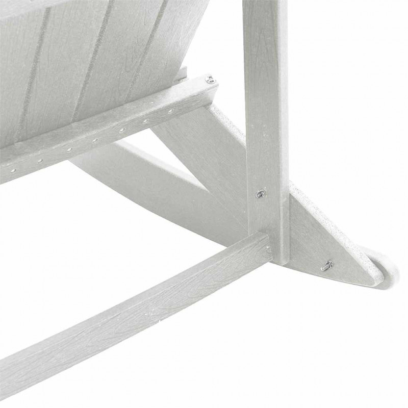 Fotel bujany Adirondack Biały 92 x 73,5 x 92 cm HDPE