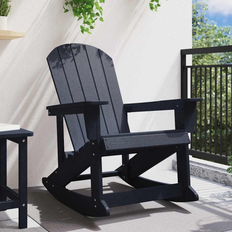 Fotel bujany Adirondack Granatowy 92 x 73,5 x 92 cm HDPE