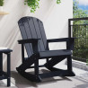 Fotel bujany Adirondack Granatowy 92 x 73,5 x 92 cm HDPE