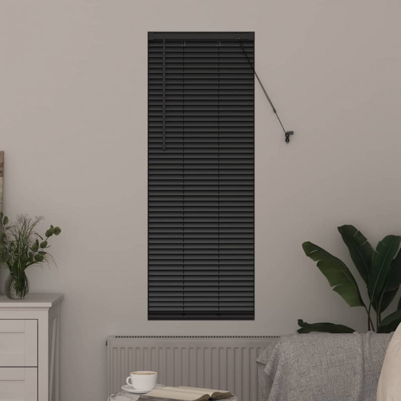 Żaluzje weneckie Czarny 130 x 55 cm Aluminium