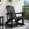 Fotel bujany Adirondack Czarny 92 x 73,5 x 92 cm HDPE