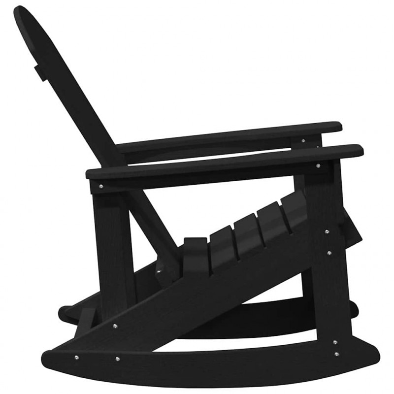 Fotel bujany Adirondack Czarny 92 x 73,5 x 92 cm HDPE