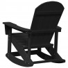 Fotel bujany Adirondack Czarny 92 x 73,5 x 92 cm HDPE