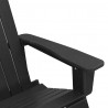 Fotel bujany Adirondack Czarny 92 x 73,5 x 92 cm HDPE