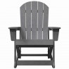Fotel bujany Adirondack Jasnoszary 92 x 73,5 x 92 cm HDPE