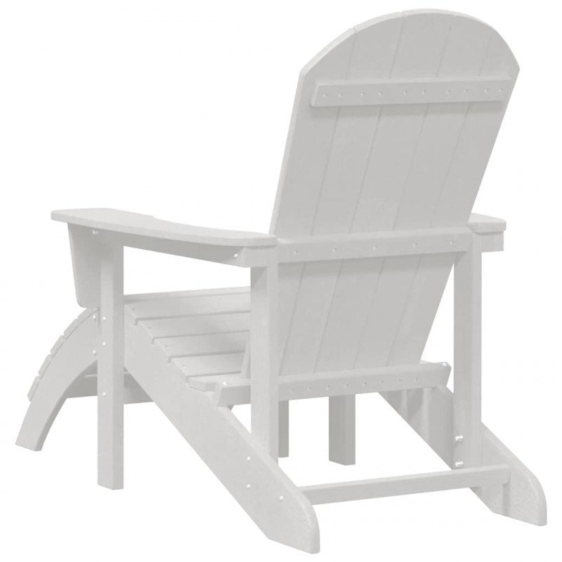 Krzesło Adirondack Biały 82 x 74 x 92 cm HDPE