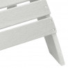 Krzesło Adirondack Biały 82 x 74 x 92 cm HDPE