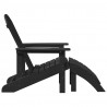 Krzesło Adirondack Czarny 82 x 74 x 92 cm HDPE