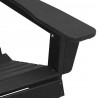 Krzesło Adirondack Czarny 82 x 74 x 92 cm HDPE