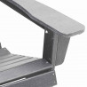 Krzesło Adirondack Jasnoszary 82 x 74 x 92 cm HDPE