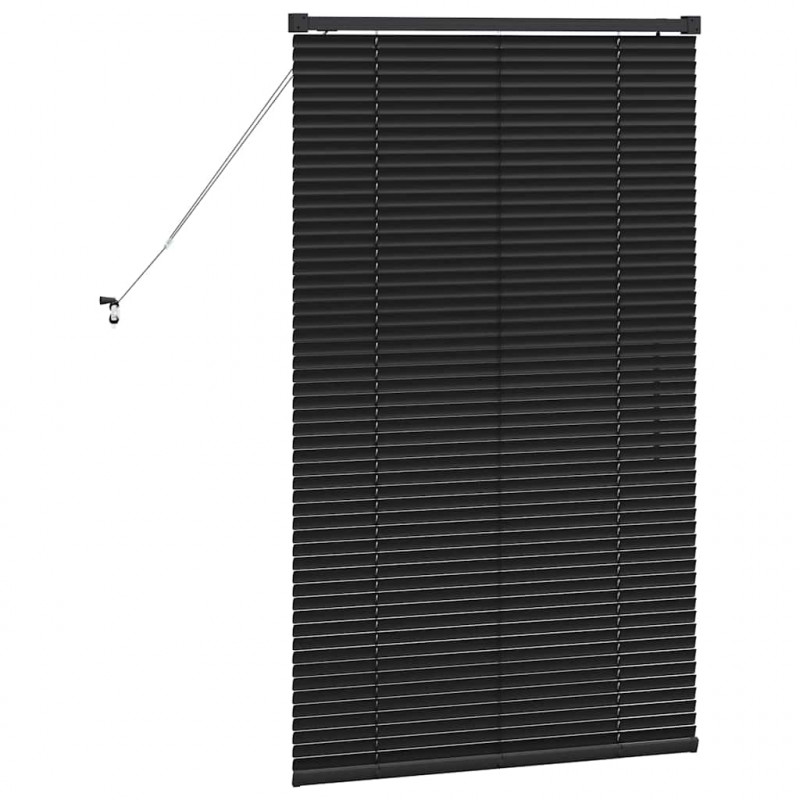 Żaluzje weneckie Czarny 130 x 75 cm Aluminium