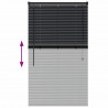 Żaluzje weneckie Czarny 130 x 75 cm Aluminium