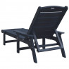 Leżak Granatowy 195,5 x 53 x 98,5 cm HDPE