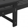 Leżak Czarny 195,5 x 53 x 98,5 cm HDPE