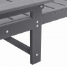 Leżak Jasnoszary 195,5 x 53 x 98,5 cm HDPE