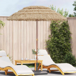 Parasol plażowy Naturalny 255 x 255 x 255 cm Poliester i Stal
