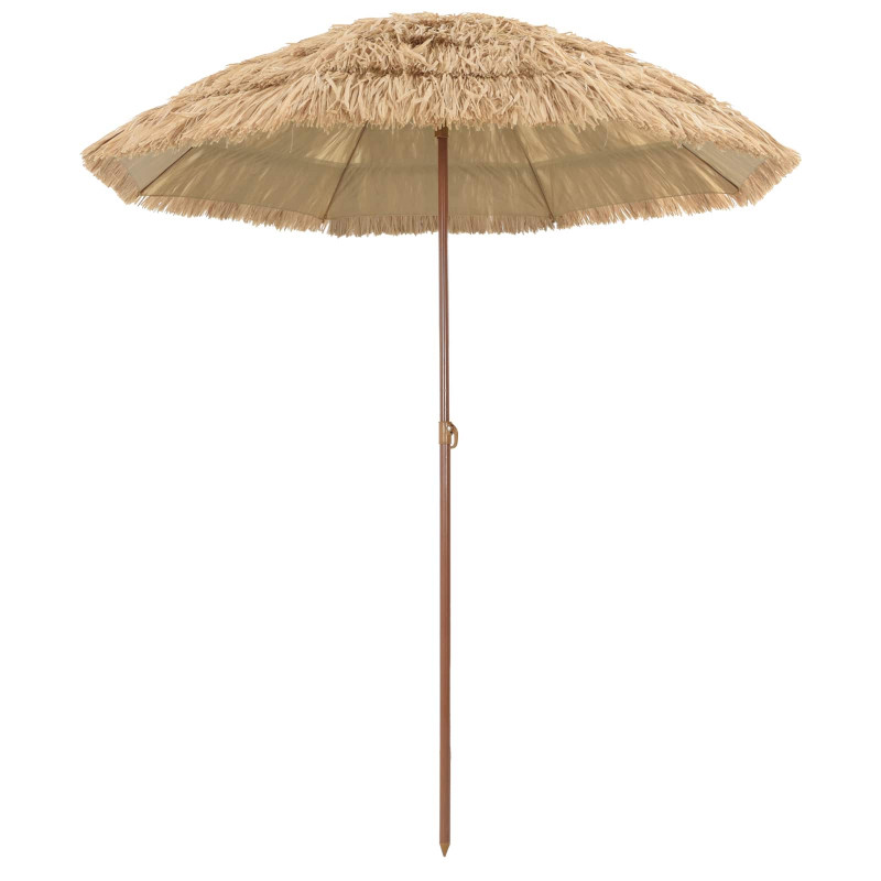 Parasol plażowy Naturalny 255 x 255 x 255 cm Poliester i Stal