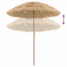 Parasol plażowy Naturalny 255 x 255 x 255 cm Poliester i Stal