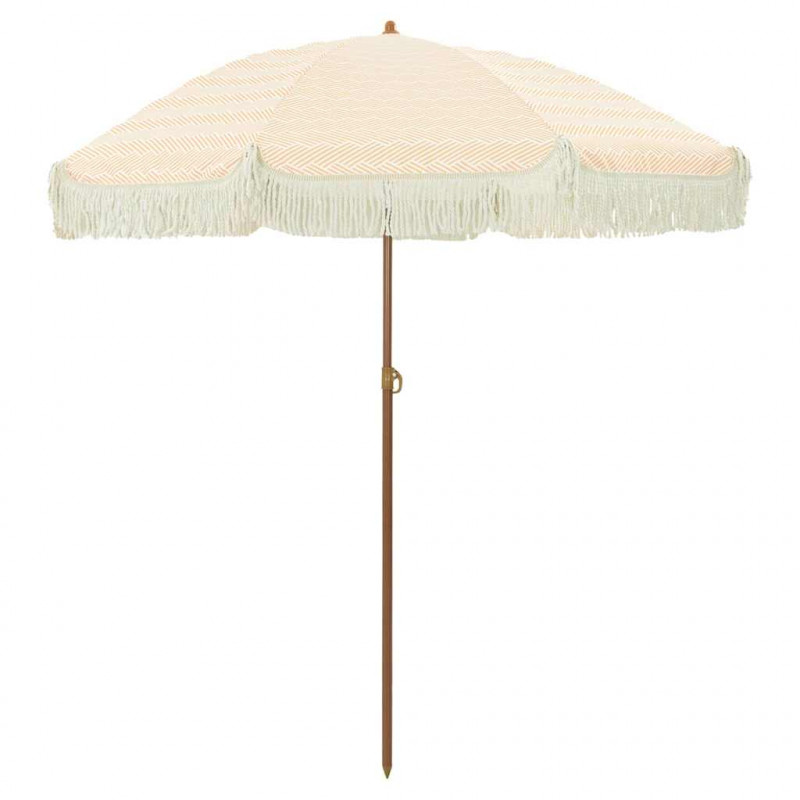 Parasol plażowy Żółty i Biały 160 x 160 x 196 cm