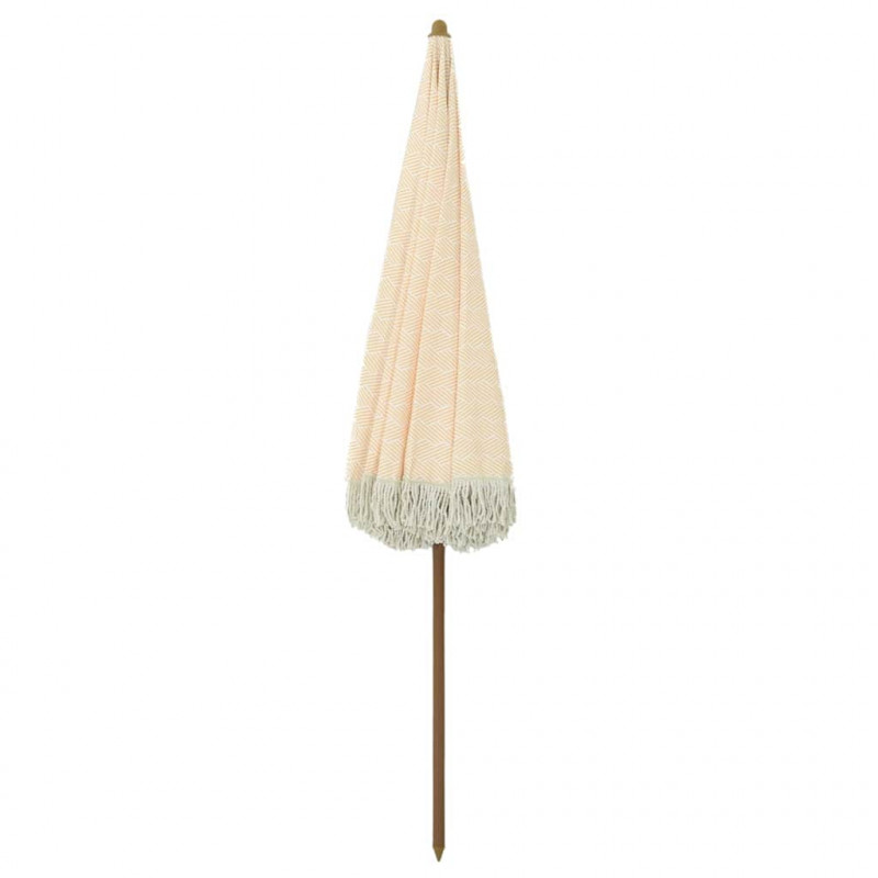 Parasol plażowy Żółty i Biały 160 x 160 x 196 cm