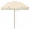 Parasol plażowy Żółty i Biały 205 x 205 x 210 cm