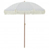 Parasol plażowy Szary i biały 160 x 160 x 196 cm
