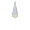 Parasol plażowy Szary i biały 160 x 160 x 196 cm
