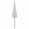 Parasol plażowy Szary i biały 205 x 205 x 210 cm